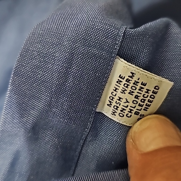 RALPH LAUREN 17-35 Yarmouth 100% cotton periwinkle blue dress shirt - Picture 5 of 5